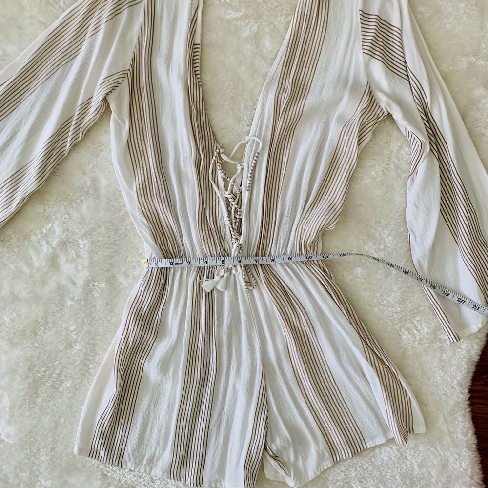 FAITHFULL THE BRAND Positana Playsuit in Romero Stripe Print - Picture 10 of 12
